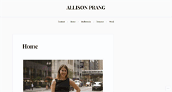 Desktop Screenshot of allisonprang.com